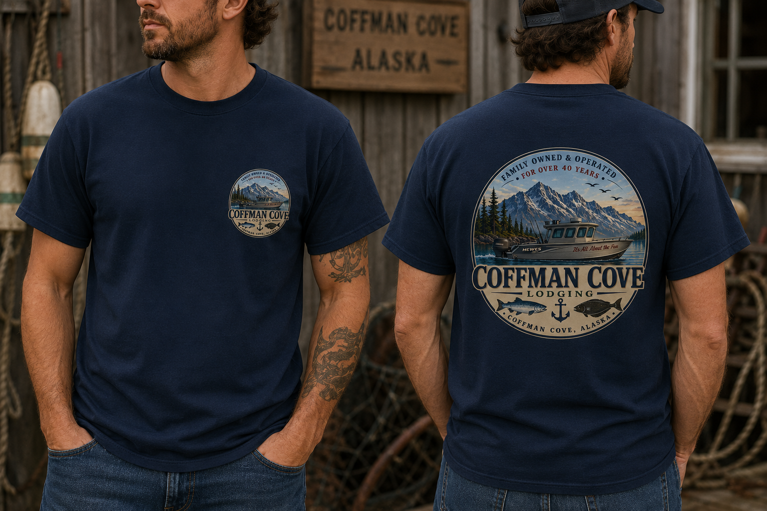 Cove Logo Tee — Navy